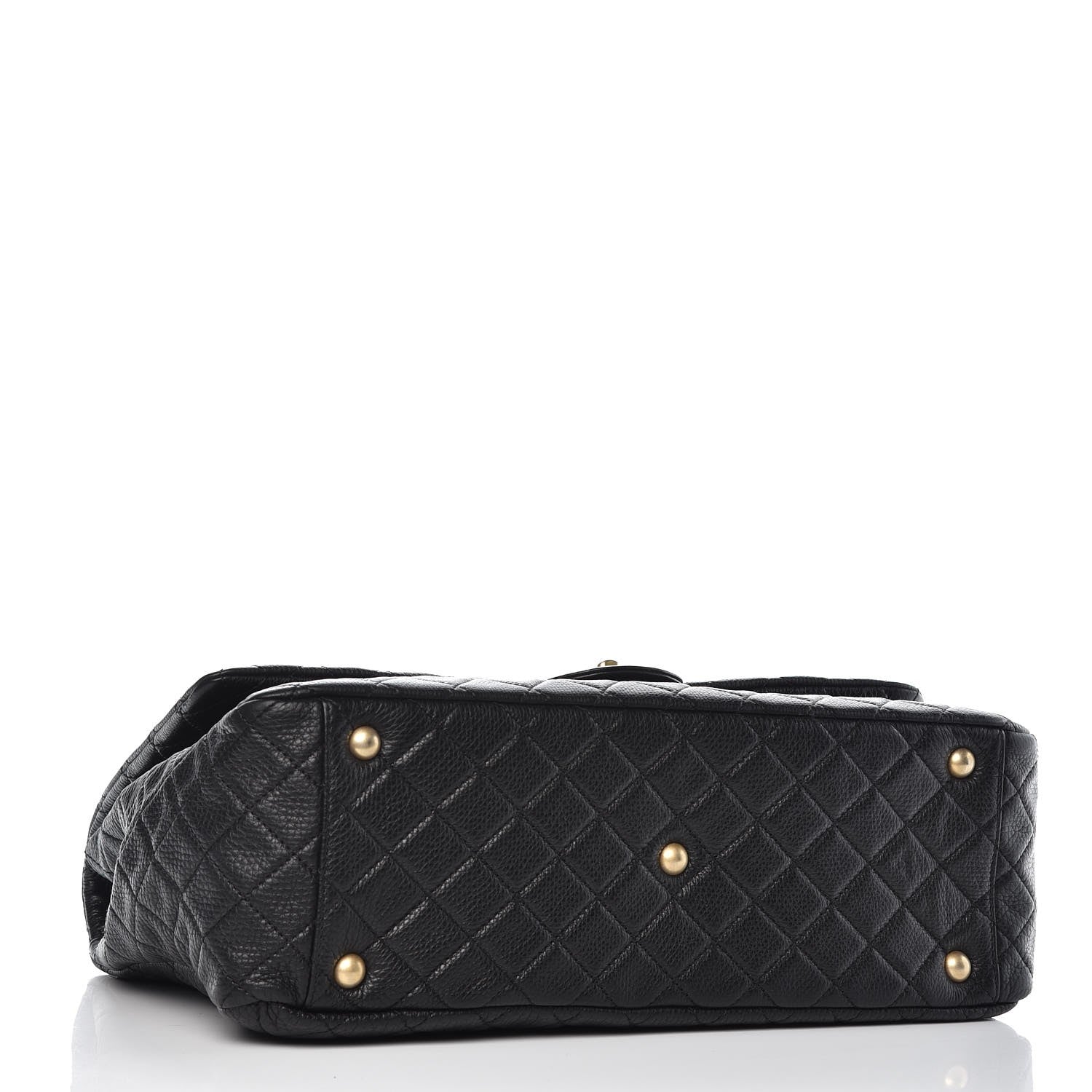 Chanel Calfskin Quilted XXL Travel Flap Bag Black 4 of 8