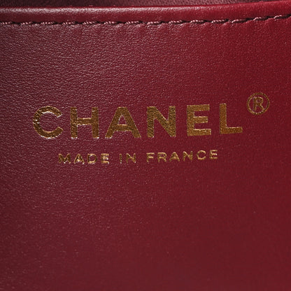 Chanel Caviar Quilted Small Chanel 25 Handbag Dark Burgundy 6 of 10