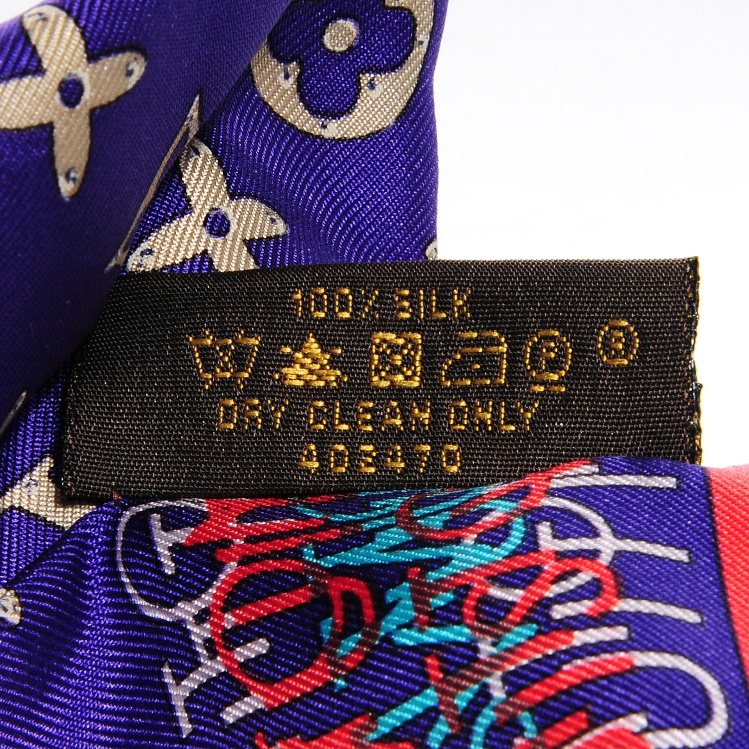 Louis Vuitton Silk Monogram Map Bandeau 6 of 6