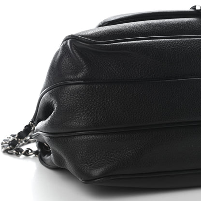 Chanel Caviar Mademoiselle Lock Accordion Flap Black 9 of 10