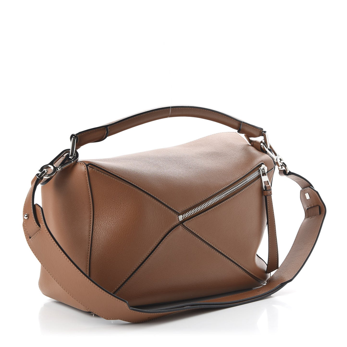 Calfskin Medium Puzzle Bag Tan