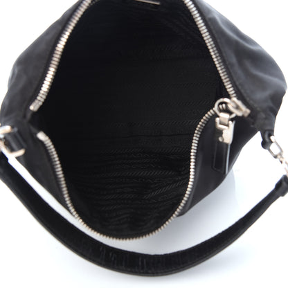 Prada Tessuto Nylon Pochette Bag Black 5 of 9