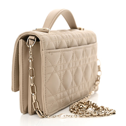 Christian Dior Lambskin Cannage Mini My Dior Bag Sand 3 of 12