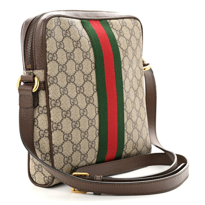 Gucci GG Supreme Monogram Web Small Ophidia Messenger Bag Brown 3 of 11