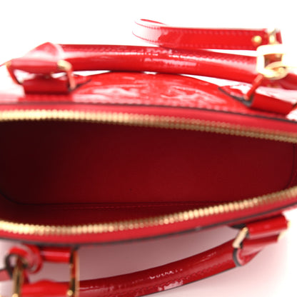 Louis Vuitton Vernis Alma BB Cherry 5 of 8