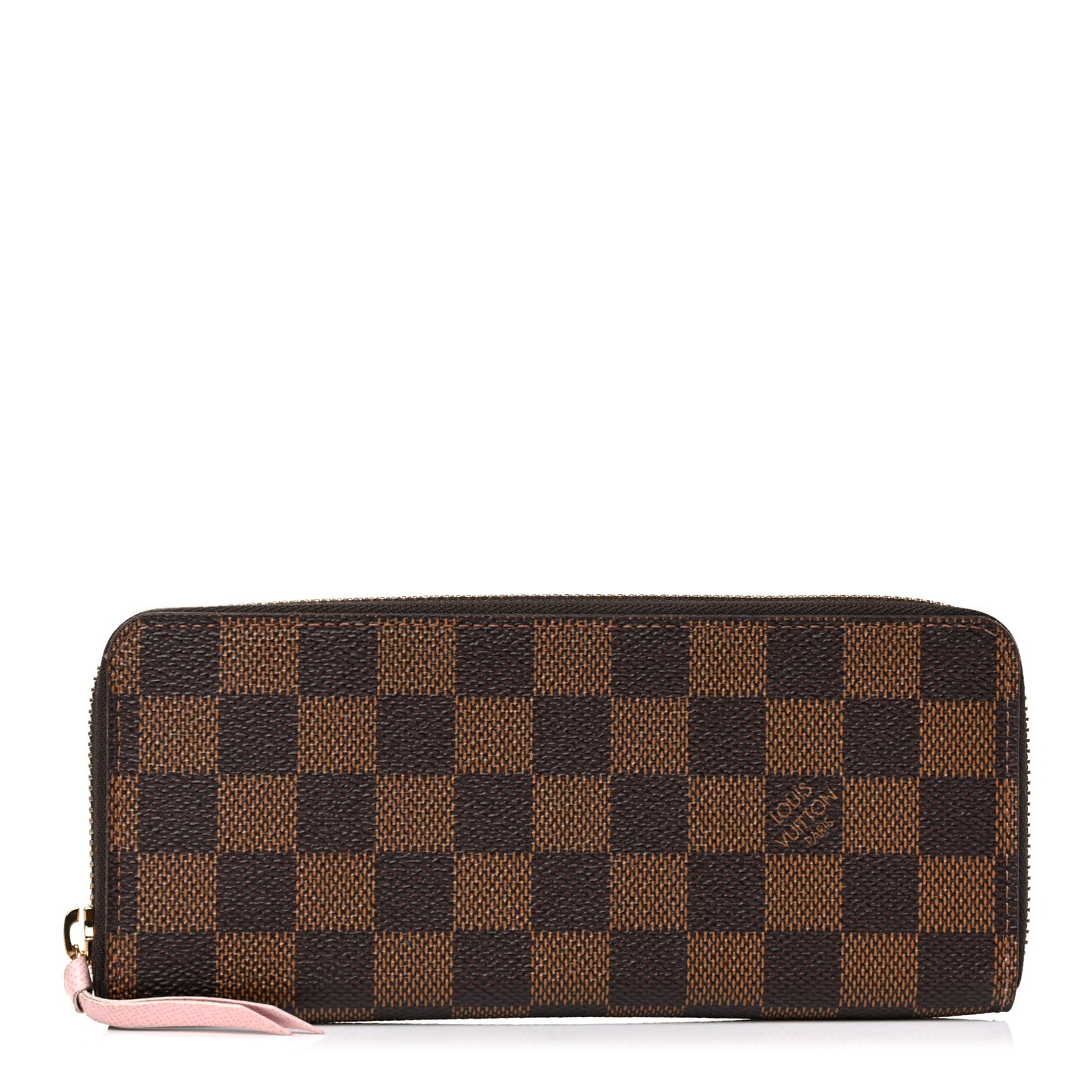 Damier Ebene Clemence Wallet Rose Ballerine
