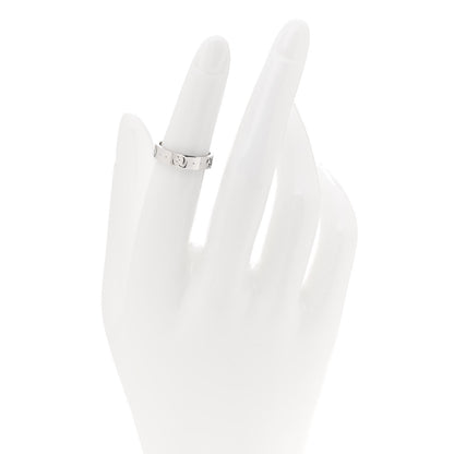 Gucci 18K White Gold 4mm Icon Thin Band Ring 48 4.5 2 of 5