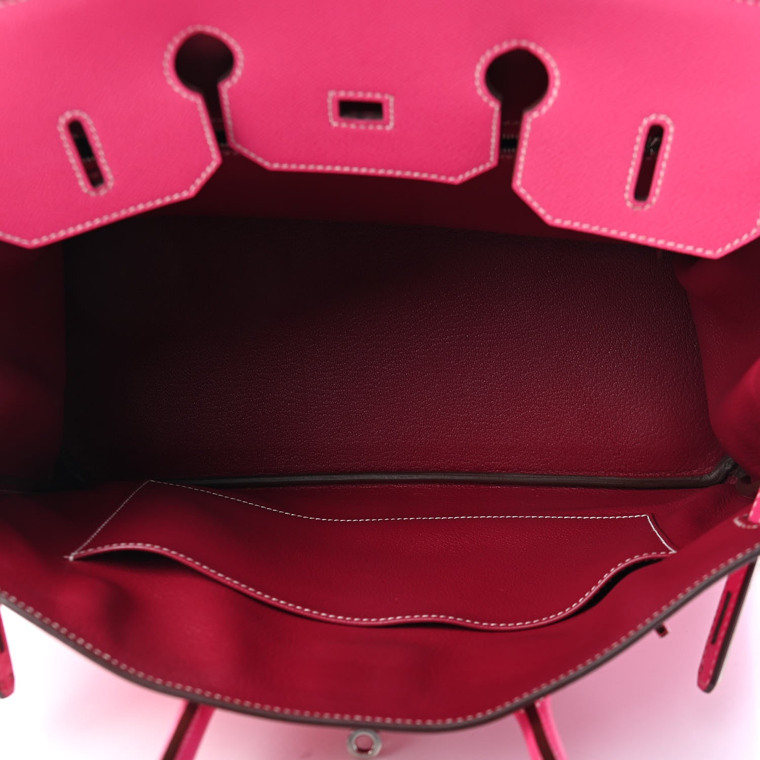 Hermes Epsom Candy Birkin 35 Rose Tyrien Rubis 5 of 13
