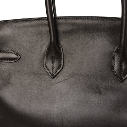 Hermes Box Bi-Color Birkin 35 Raisin Cyclamen 17 of 21