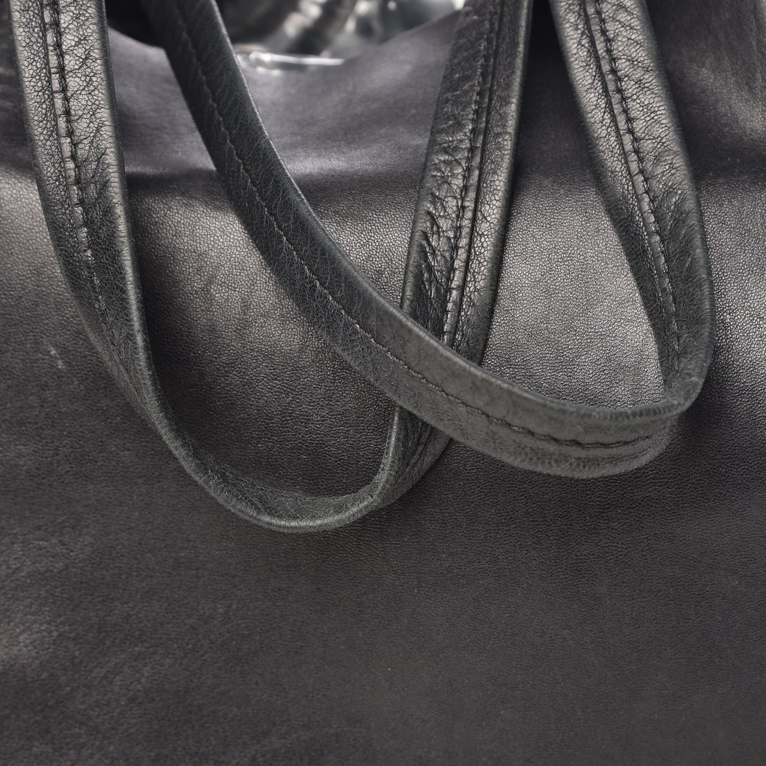 Celine Grained Calfskin Horizontal Cabas Black 12 of 18