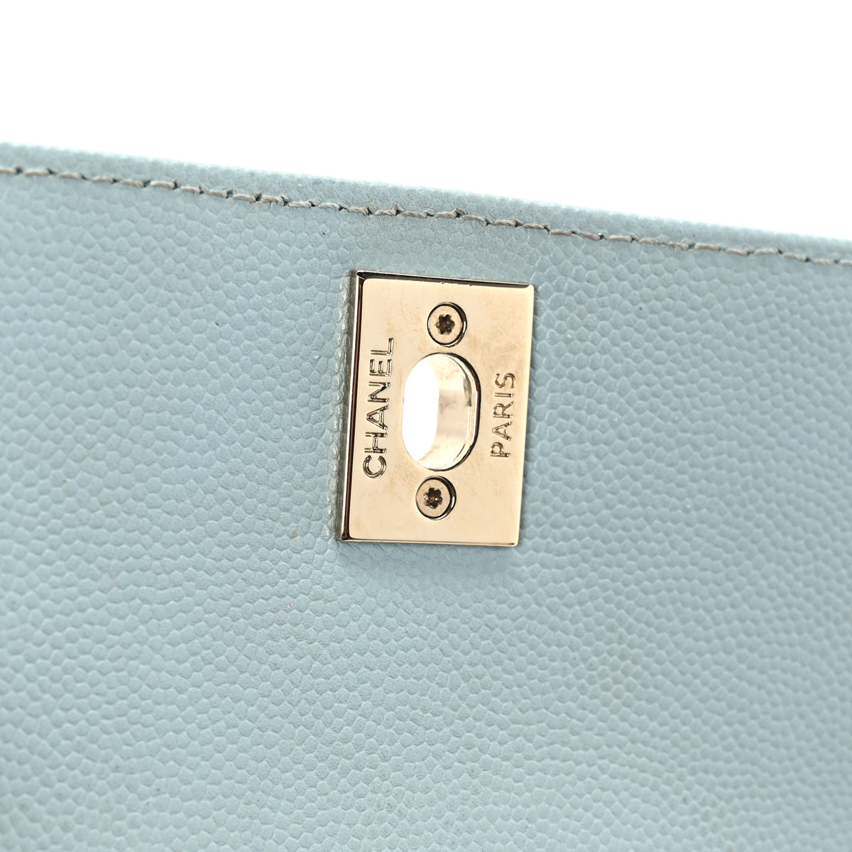 Chanel Caviar Quilted Extra Mini Coco Handle Flap Light Blue 7 of 11