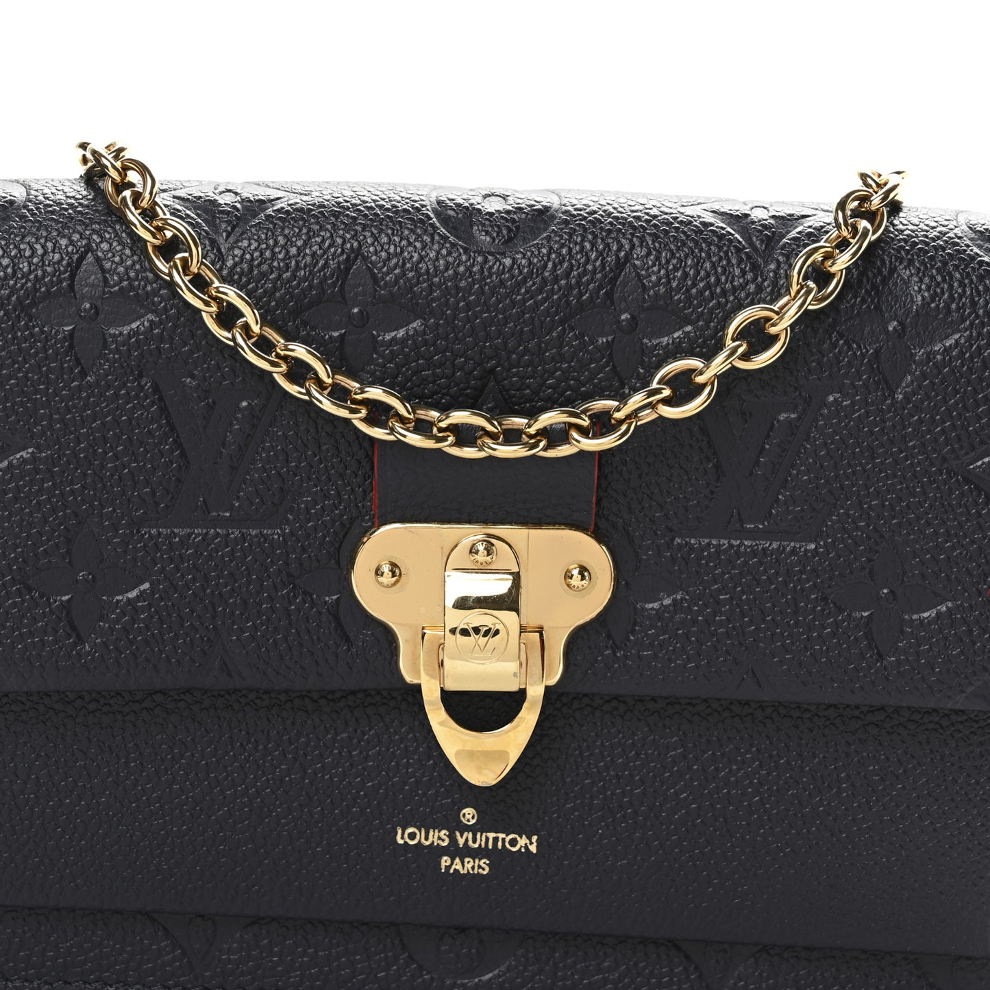 Empreinte Vavin Chain Wallet Marine Rouge