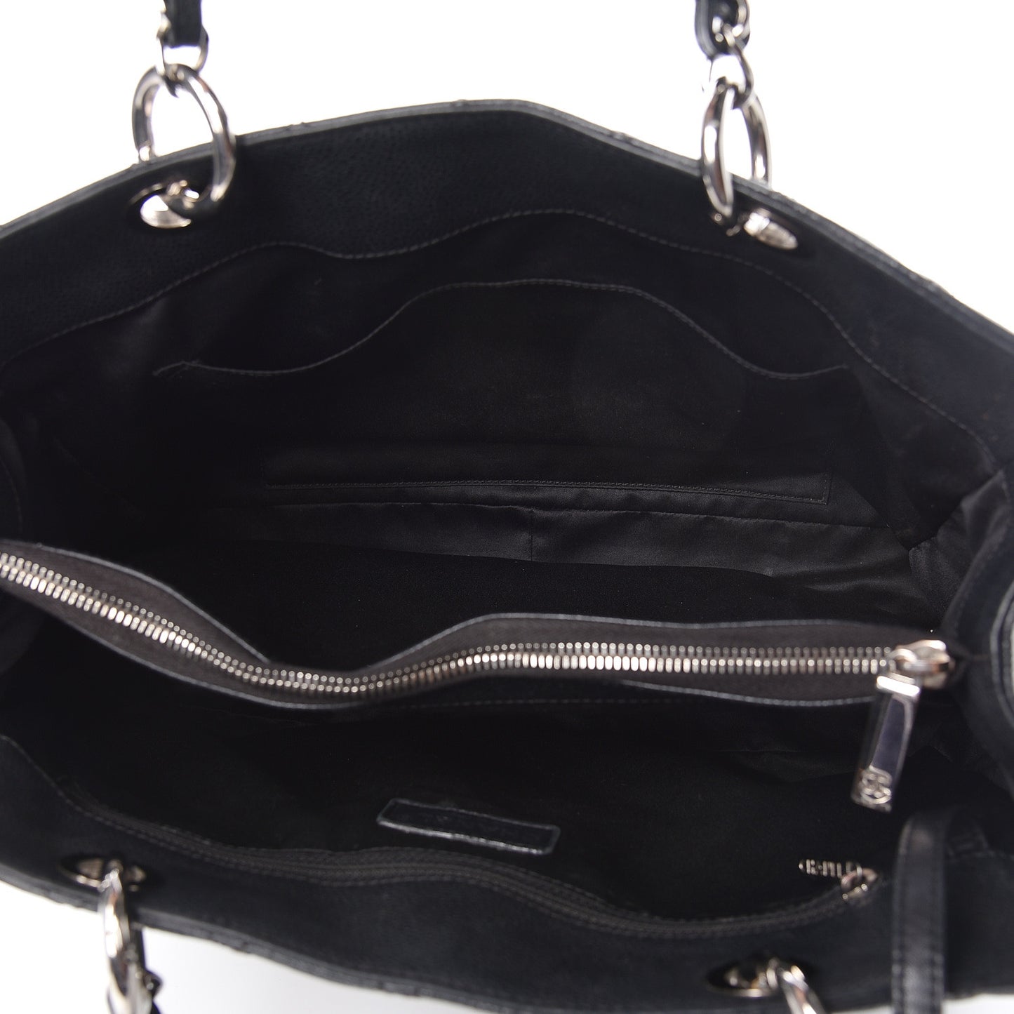 Caviar Quilted Grand Shopping Tote GST Black