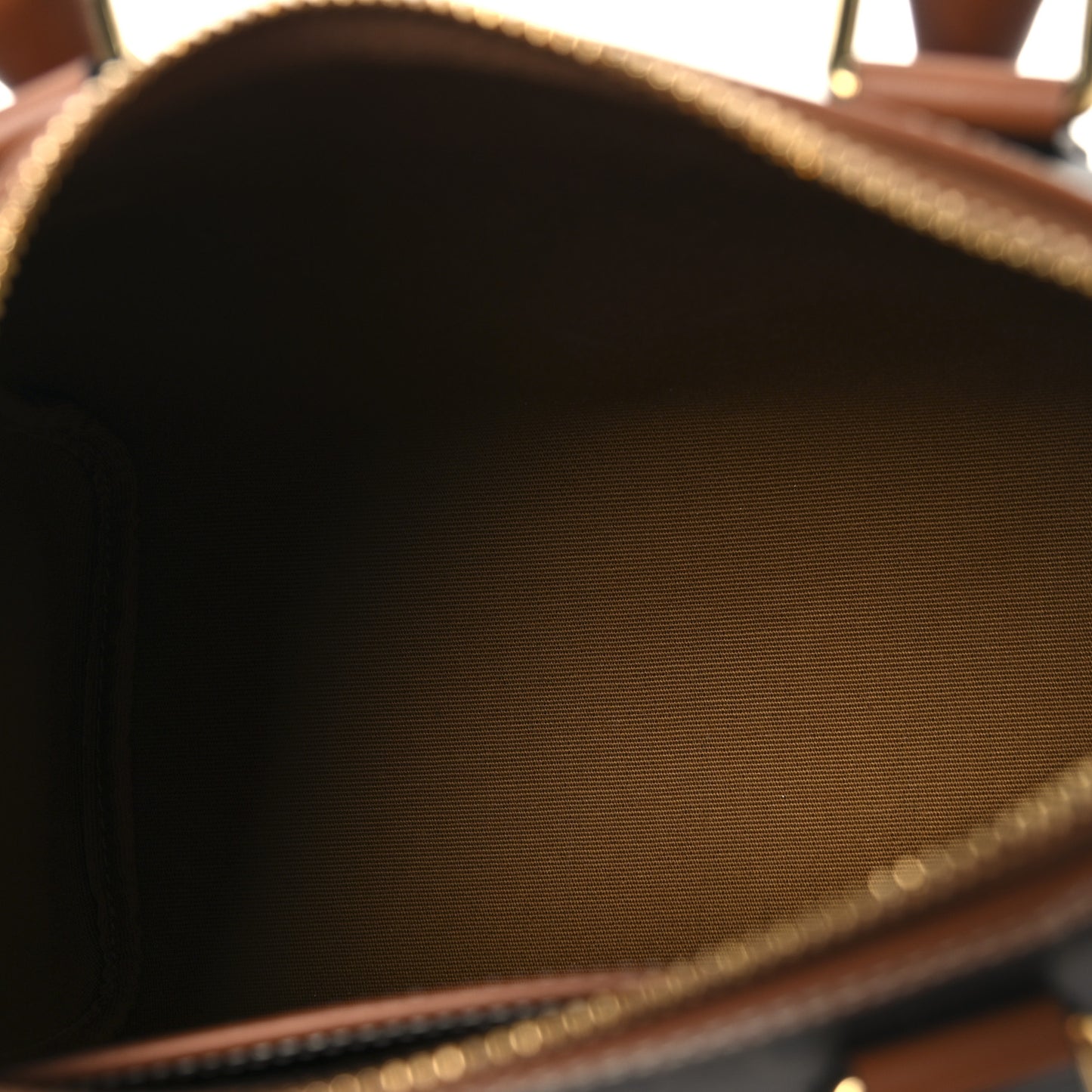 Triomphe Canvas Calfskin Small Boston Bag Tan