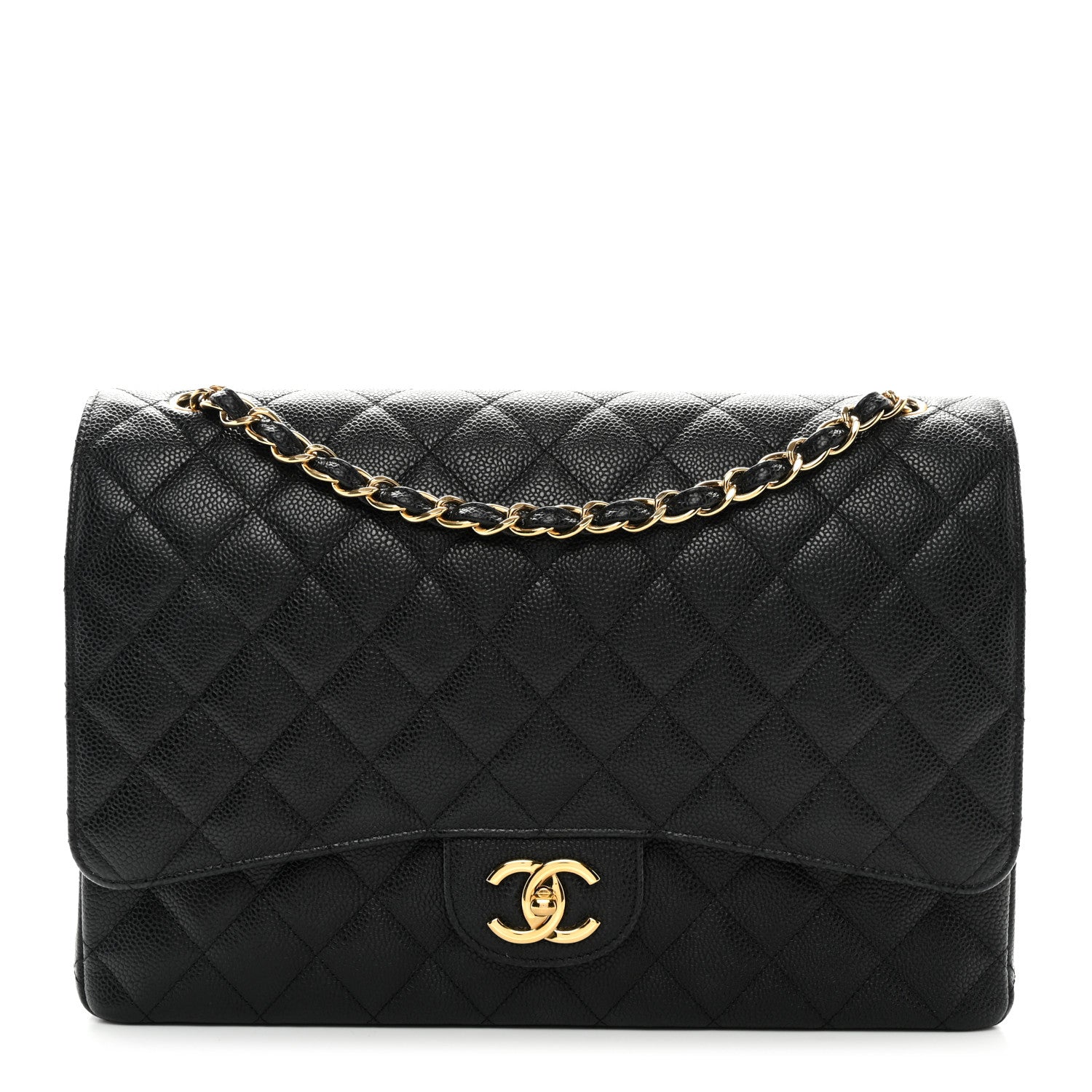 Chanel Caviar Quilted Maxi Double Flap Black 1 of 10