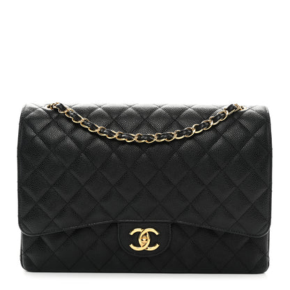 Chanel Caviar Quilted Maxi Double Flap Black 1 of 10