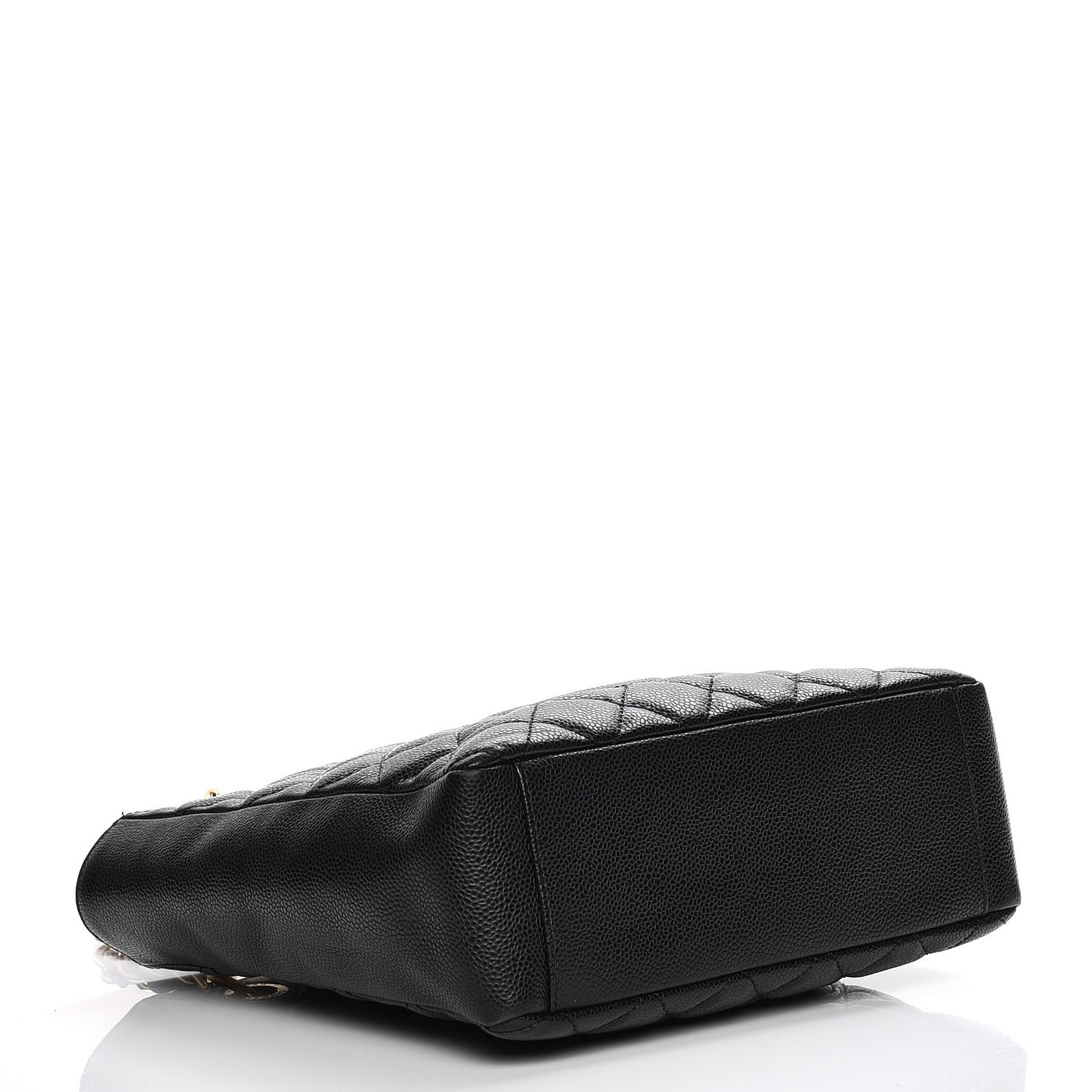 Caviar Quilted Petit Shopping Tote PST Black