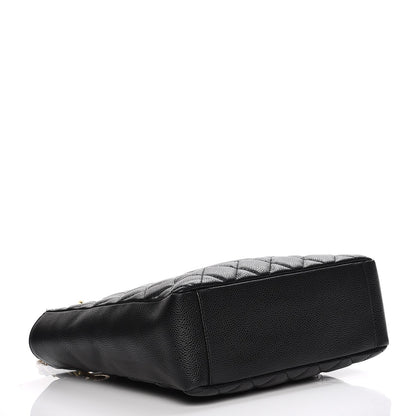 Chanel Caviar Quilted Petit Shopping Tote PST Black 4 of 13