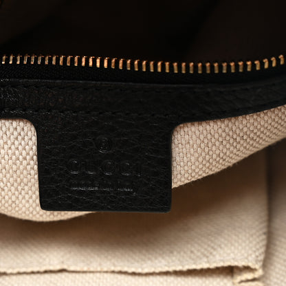 Gucci Pebbled Calfskin Medium Soho Chain Shoulder Bag Black 10 of 19