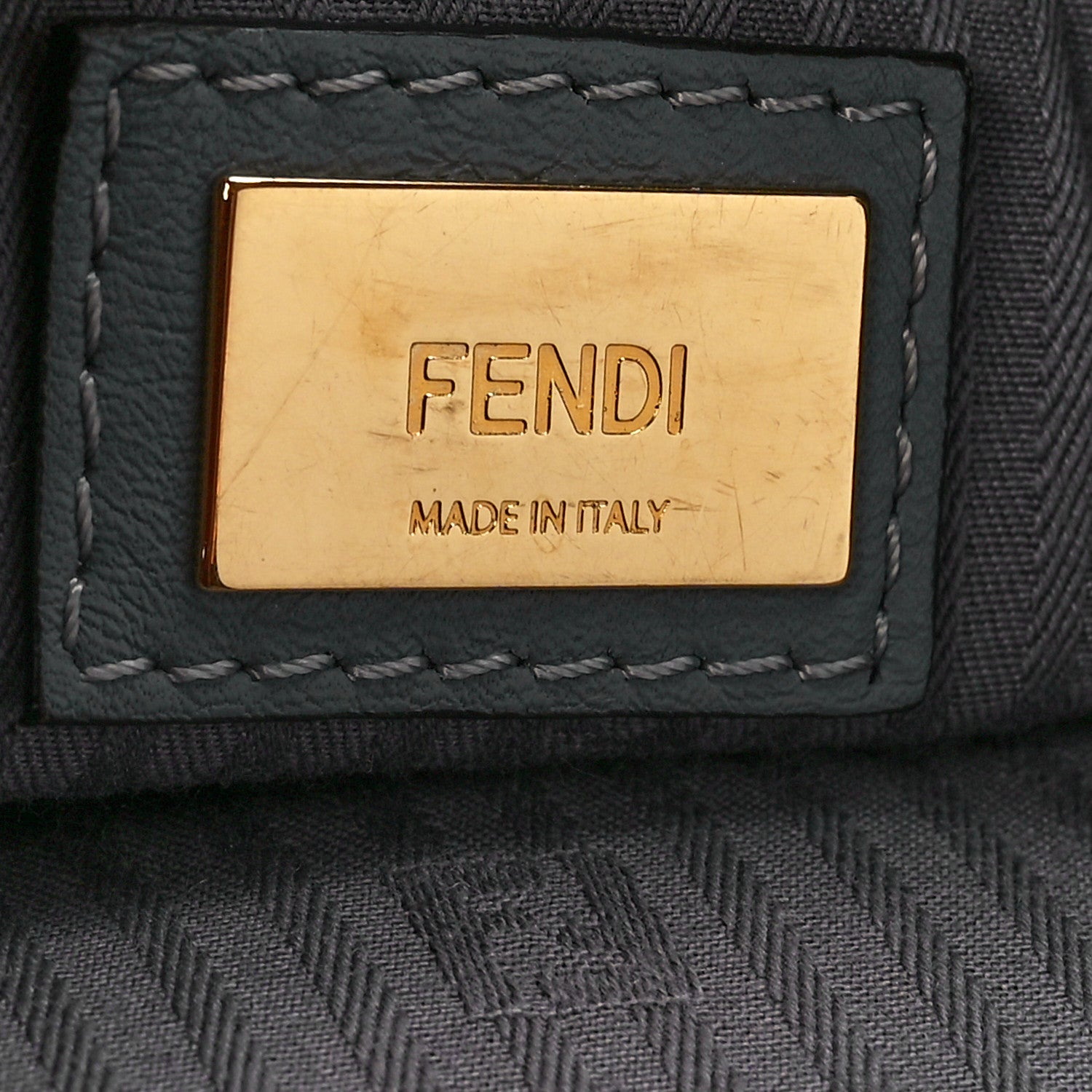Fendi Vitello Elite Petite 2Jours Tote Grey 5 of 12