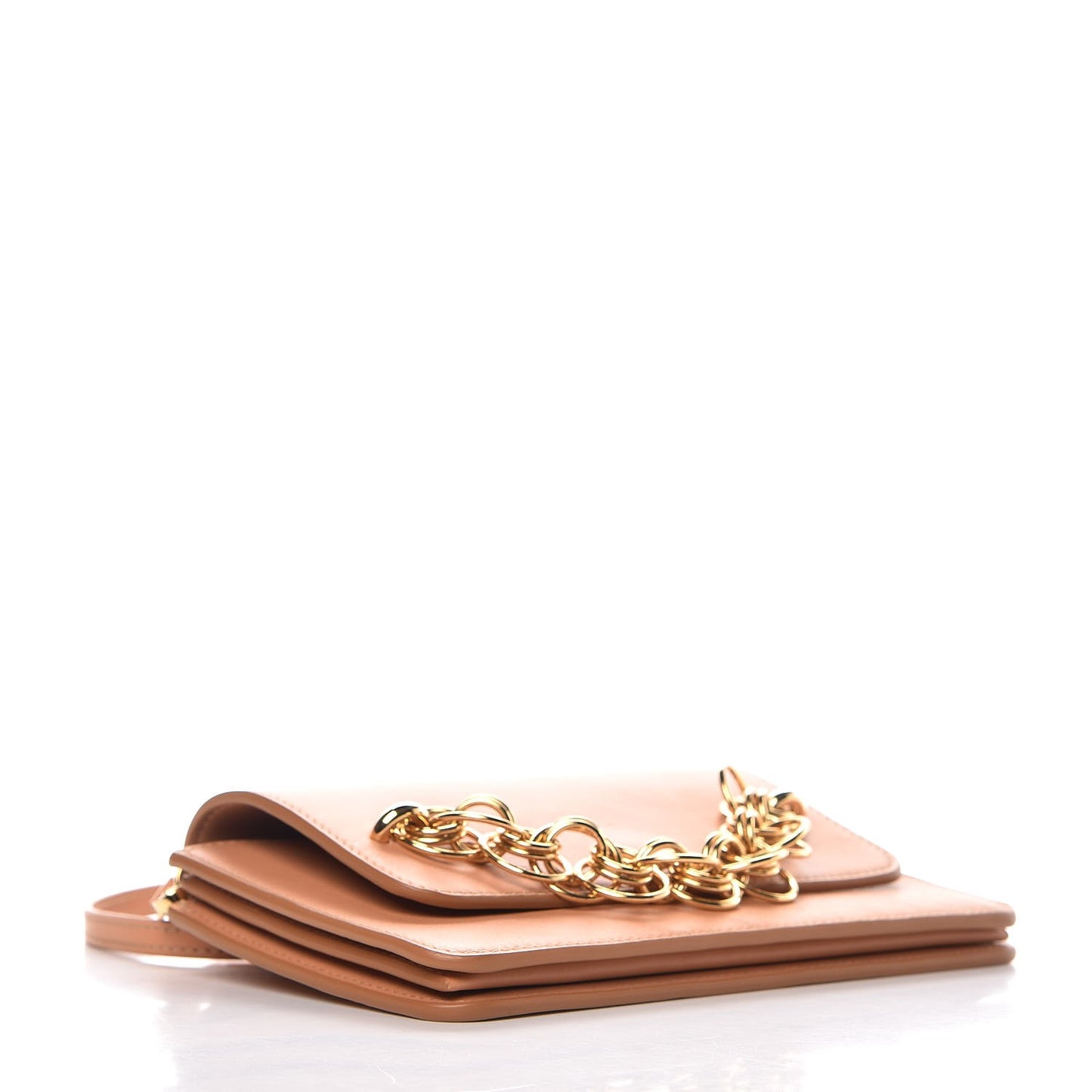 Calfskin Drew Bijou Clutch Blushy Pink