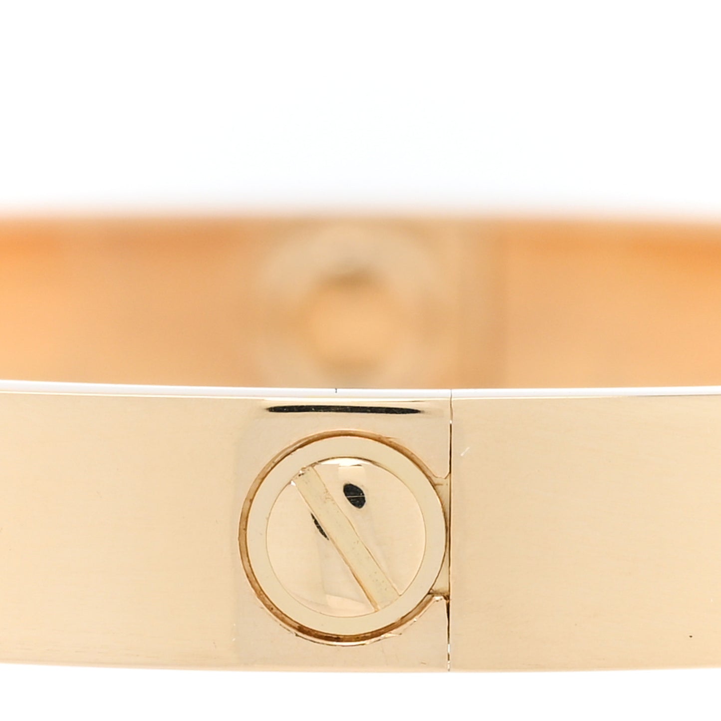 18K Yellow Gold 4 Diamond LOVE Bracelet 17