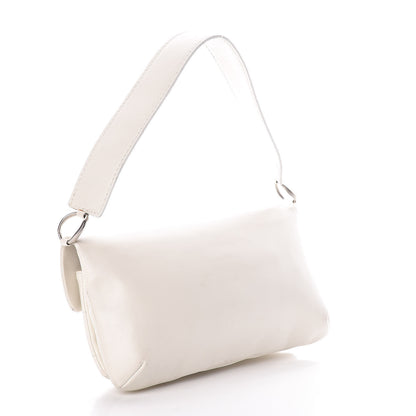 Chanel Calfskin Square Stitched Mademoiselle Shoulder Bag White 4 of 17