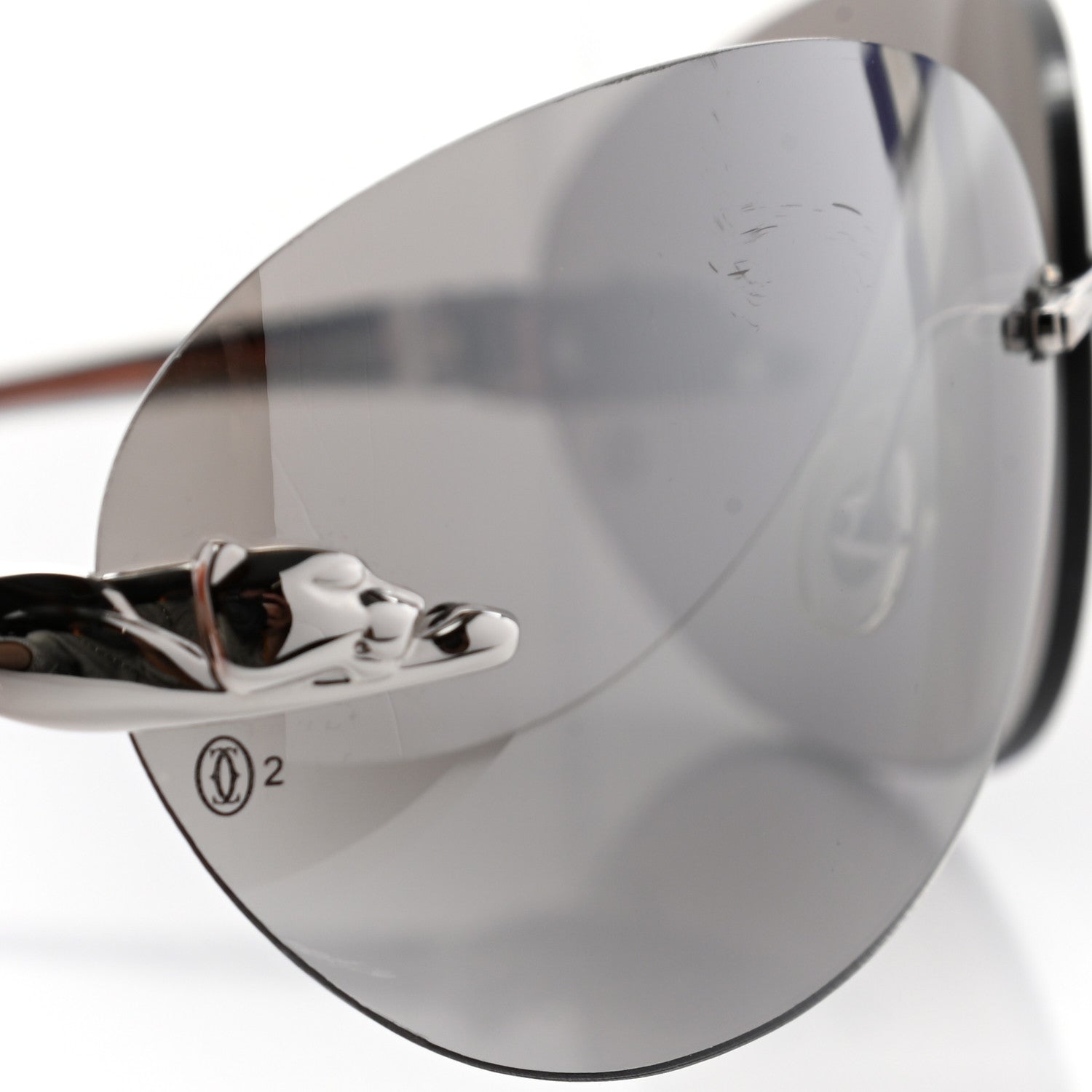Cartier Panthere De Cartier Sunglasses Silver 10 of 10