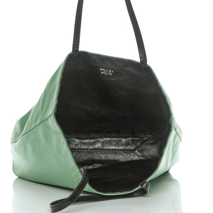 Prada Nappa Antique Reversible Tote Nero Black Agave 6 of 9