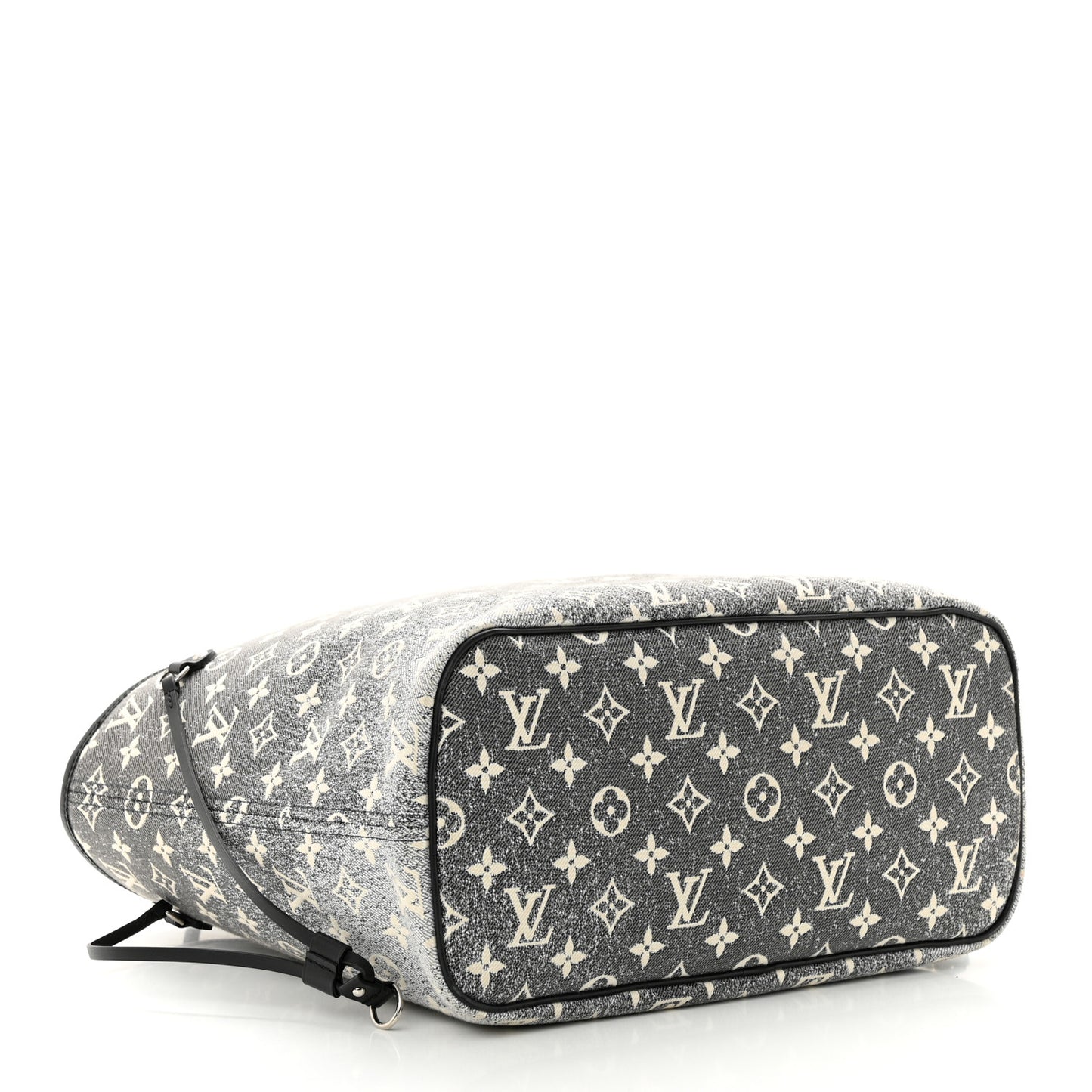 Denim Monogram Jacquard Neverfull MM Grey