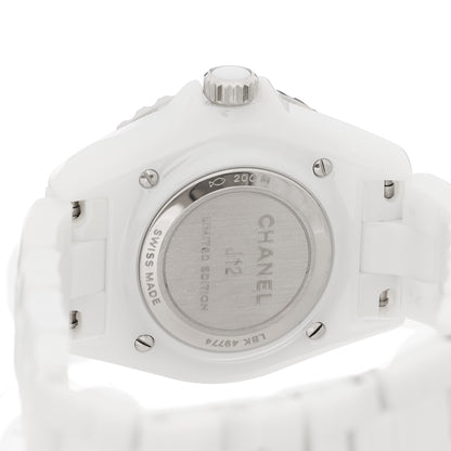 Chanel Stainless Steel Ceramic 33mm J12 Wanted de Chanel Limited Edition Automatic Watch White 4 of 4