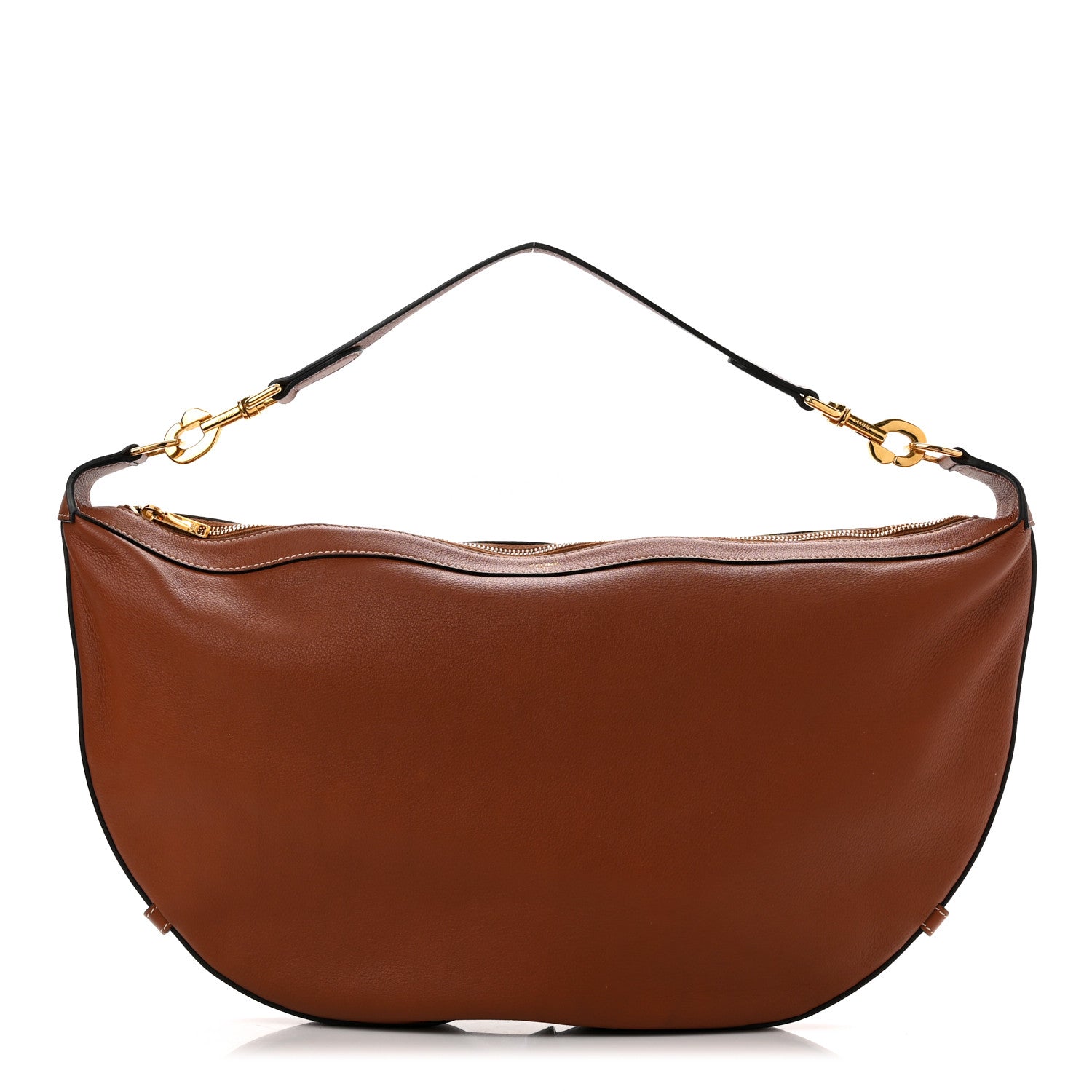 Celine Supple Calfskin Medium Strap Leandre Shoulder Bag Brown 1 of 10