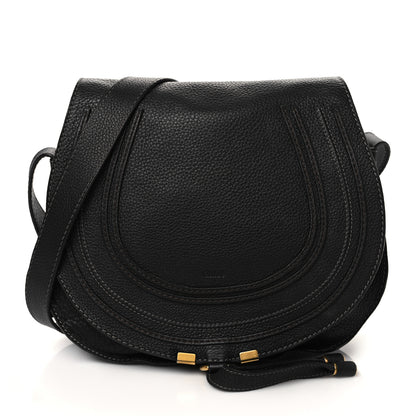 Chloe Calfskin Medium Marcie Round Crossbody Bag Black 1 of 7