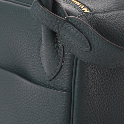 Hermes Taurillon Clemence Lindy 30 Vert Bosphore 11 of 12