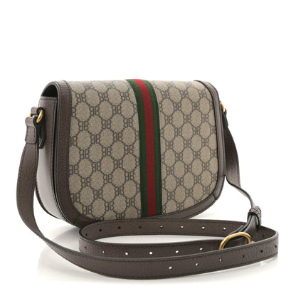 Gucci X BALENCIAGA BB Supreme Monogram Web Small Ophidia Shoulder Bag Beige New Acero 3 of 11
