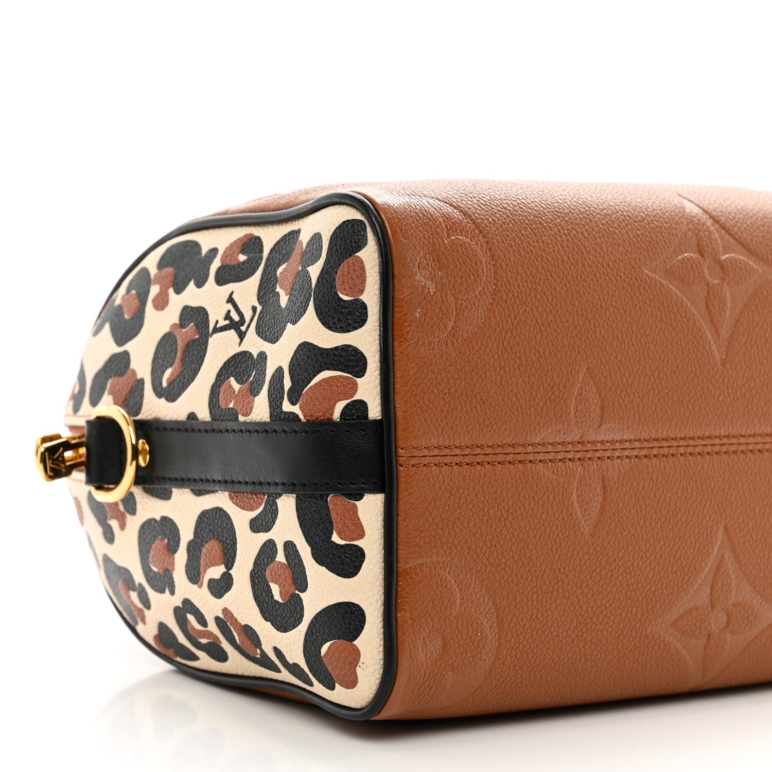 Louis Vuitton Empreinte Monogram Giant Wild At Heart Speedy Bandouliere 25 Caramel 8 of 10