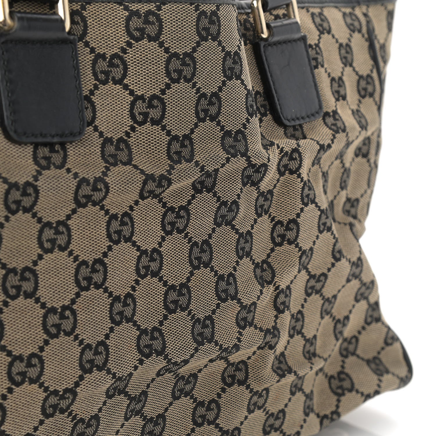 Gucci Monogram Tote Black 10 of 19