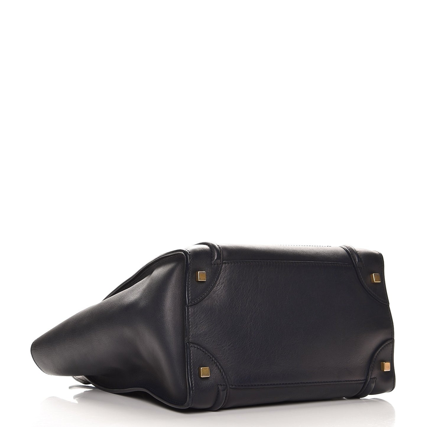 Smooth Calfskin Mini Luggage Navy Blue