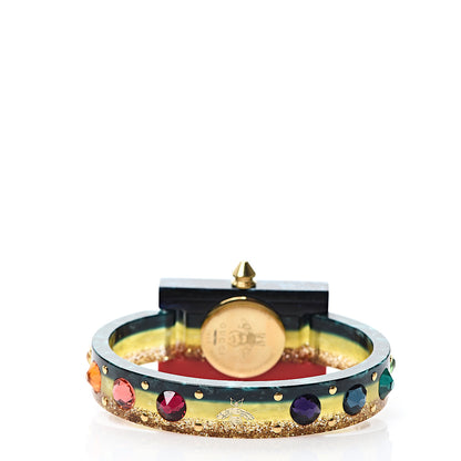 Gucci Stainless Steel Plexiglass Mother of Pearl 24mm Rainbow Quartz Watch 3 of 6