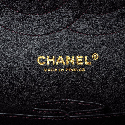 Chanel Lambskin Quilted Jumbo Double Flap Purple 6 of 9