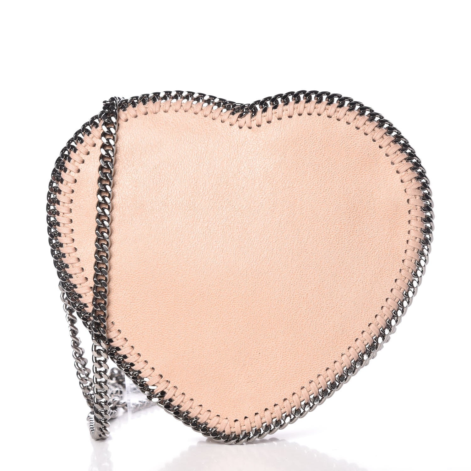 Stella McCartney Shaggy Deer Falabella Heart Crossbody Bag Beige 1 of 8