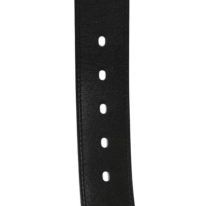Hermes 135 Togo 32mm Paddock Belt 95 Black Blue de Prusse 6 of 8