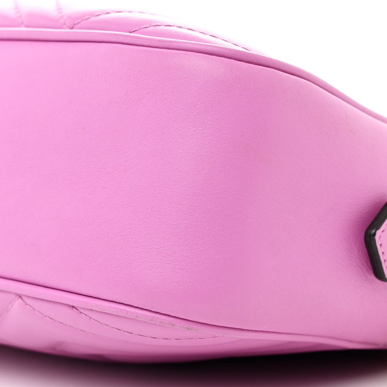 Gucci Calfskin Matelasse Small GG Marmont Chain Shoulder Bag Candy Mousse 10 of 11