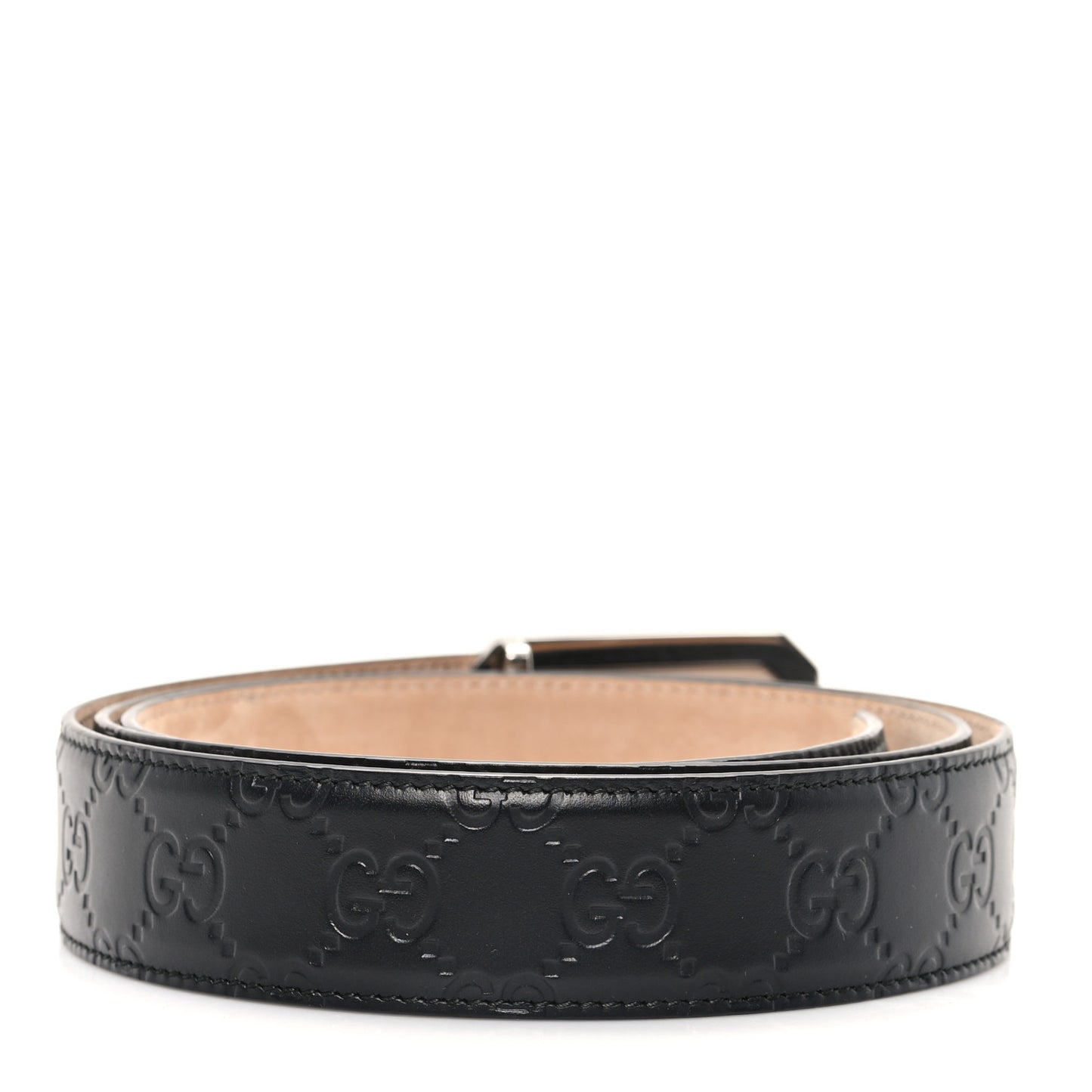 Guccissima Signature Belt 110 44 Black