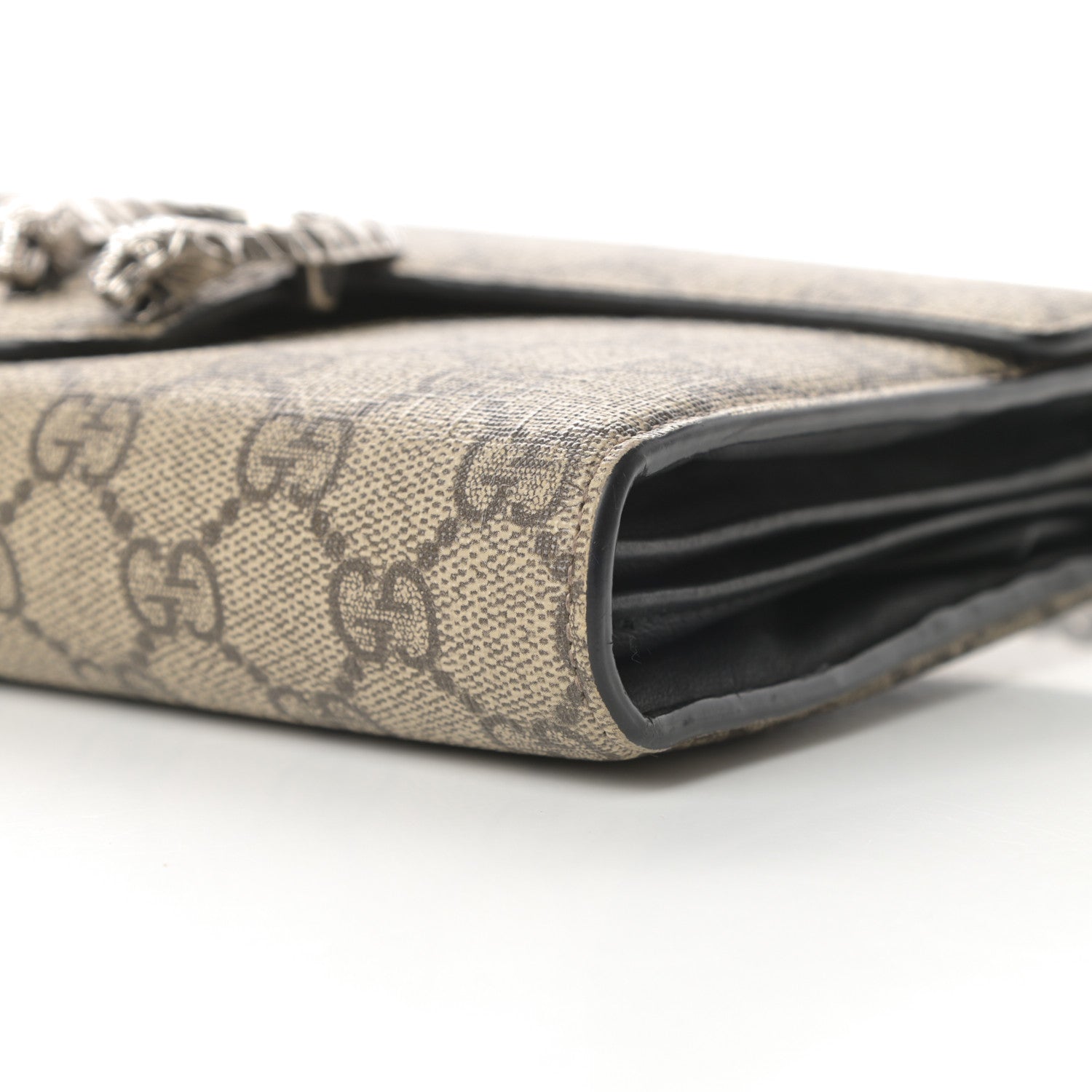 Gucci GG Supreme Monogram Mini Dionysus Chain Wallet Beige Black 10 of 17