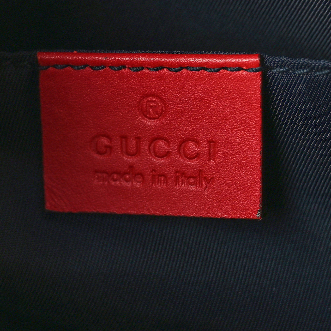 Gucci GG Supreme Monogram Blooms Large Cosmetic Case Beige Blue Navy Hibiscus Red 6 of 9