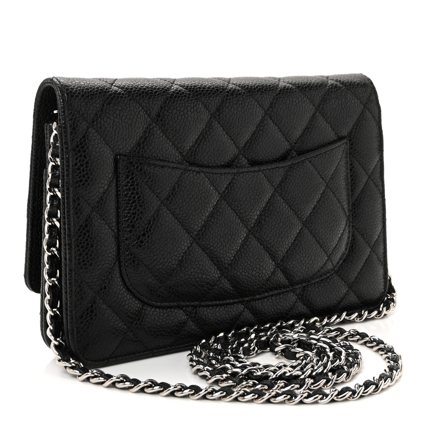Chanel Caviar Quilted Wallet On Chain WOC Black 3 of 12