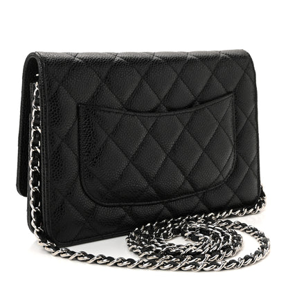 Chanel Caviar Quilted Wallet On Chain WOC Black 3 of 12