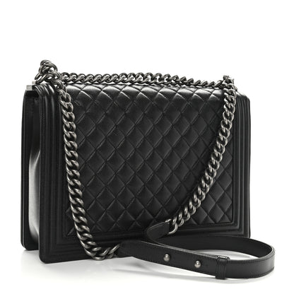 Chanel Caviar Quilted Large Boy Flap Black 3 of 10