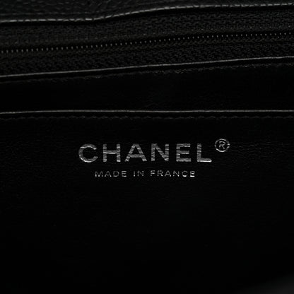 Chanel Caviar Quilted Jumbo Single Flap Black 6 of 12